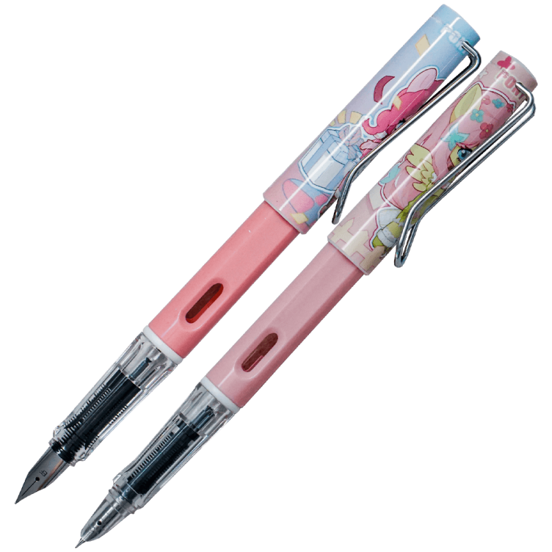 Set 2 stilouri cu capac și 15 rezerve Pony Party 52224